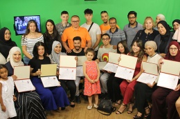 Remise des diplômes groupe animation et techniques journalistiques